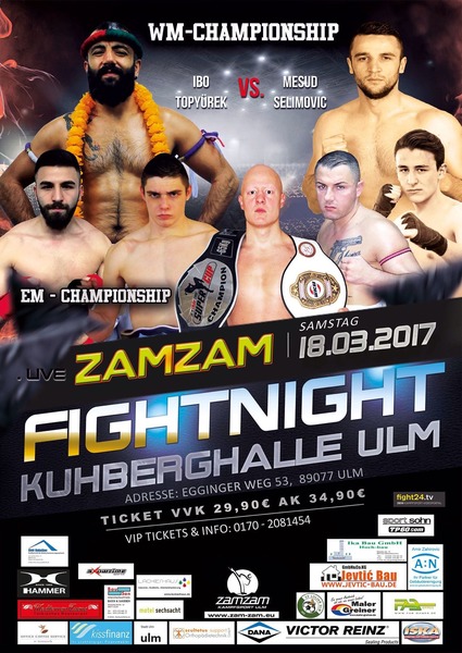 Party Flyer: Zam-Zam Fightnight 2017 ~ The Champions am 18.03.2017 in Ulm