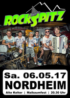 ROCKSPITZ - Maibaumfest in der "Alten Kelter" am Samstag, 06.05.2017