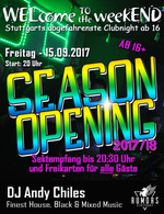 WELcome to the weekEND - Season Opening (ab 16) am Freitag, 15.09.2017