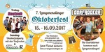 7. Langenenslinger Oktoberfest am Freitag, 15.09.2017