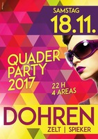 QUADERPARTY 2017 am Samstag, 18.11.2017